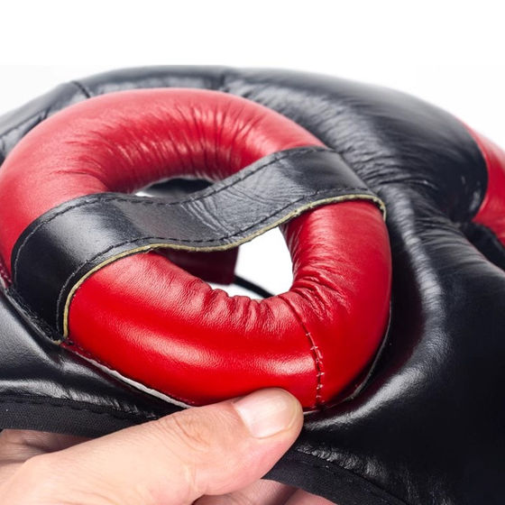Fairtex Boxing Helmet Professional Men's and Women's Sanda Fighting Taekwondo Competition Training Monkey Face Protective Helmet