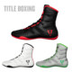 Titleboxing Boxing Shoes Professional Fitness Sports Training Lightweight Breathable Boxing Boots High-Top Boxing Shoes