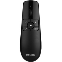 Deli 2803 air mouse flying squirrel rechargeable LCD screen laser pen PPT demonstrator page turner red light 30m