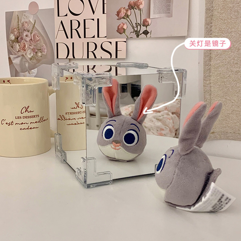 Christmas Gift Rubik's Cube Tulip Flower Sea Night Light Handmade DIY Materials Mirror Gift for Girls Birthday Finished Product