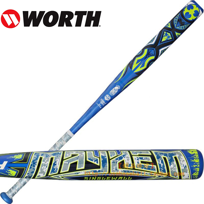 【Premium Baseball】American Worth Mayhem Advanced Alloy Softball Bat - Special Price!