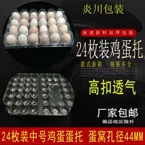 24 pieces of egg tray disposable plastic egg tray medium egg tray plastic tray shockproof egg tray