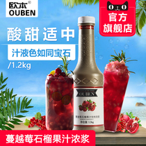 Oben Cranberry pomegranate juice concentrate Commercial beverage thick pulp 1 2kg milk tea shop special fruit tea raw materials