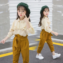Girl Clothes Autumn Clothing 2021 New Clothes Ocean Gas Great Child Autumn Eight 90 8 Nine Year Old Girl Trendy Suit Tide