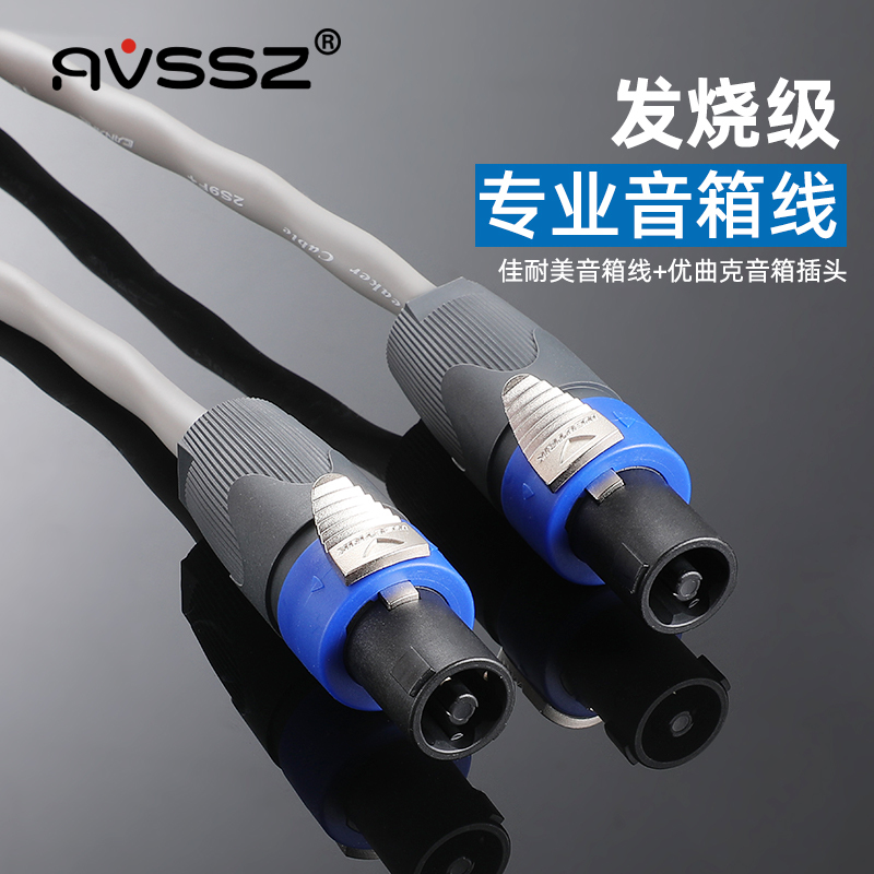 Jianaimi Imported High-End Outdoor Speaker Cable Professional Amplifier Audio Cable Ohm Head Youquke