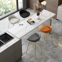  Nordic simple bar chair Light luxury modern household Nakajima backrest creative fashion net red bar front desk high stool