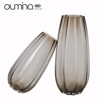 Creative Glass Vase Transparent Pendulum Pieces Living Room Nordic Home Adornment European Style Table Flowers Flower Arrangement Bottle Light Lavish