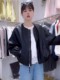韩版圆领机车皮衣女2025春秋新款高级感小个子宽松时尚气质PU夹克