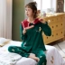 Bộ đồ ngủ cho con bú mùa hè mỏng sau sinh bằng vải cotton phục vụ tại nhà phụ kiện cộng với size 89 dịch vụ giam giữ mùa xuân và mùa thu - Giải trí mặc / Mum mặc Giải trí mặc / Mum mặc