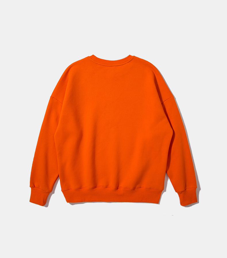 Mùa thu và mùa đông màu cotton nguyên chất và nhung oversize phiên bản rộng của áo len trùm đầu dài tay nam và nữ hip hop hoodie nỉ