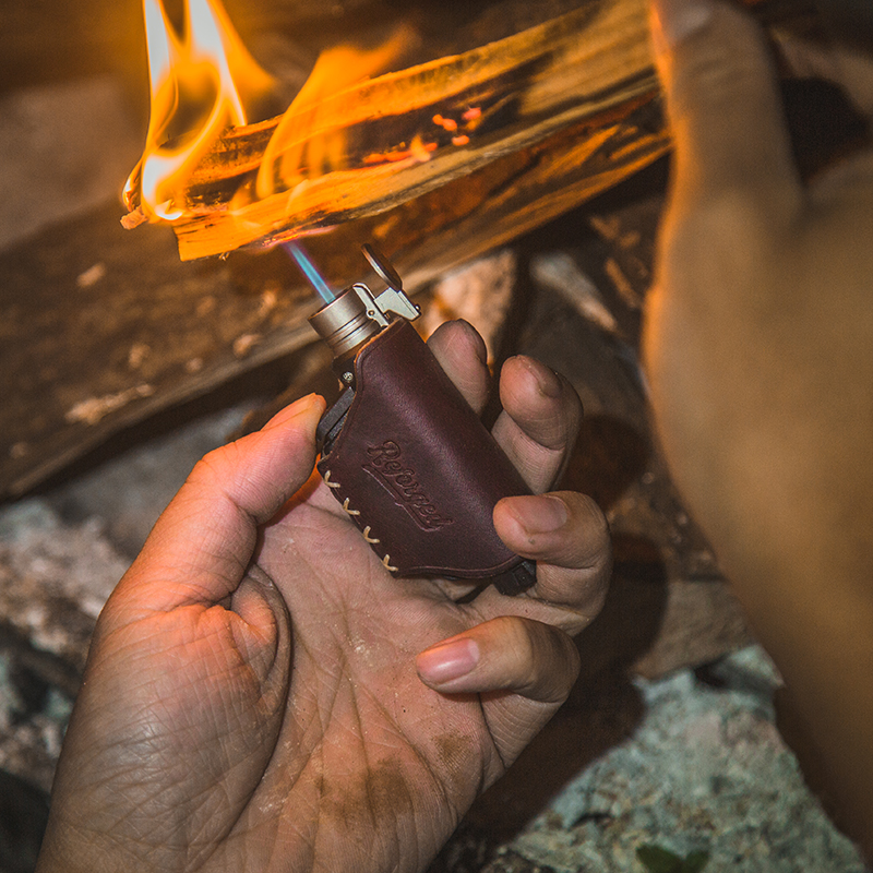 Reforged handmade custom SOTO lighter leather leather case retro lighter accessories st-485 486