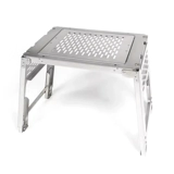 Черный массивный стол IGT, складной стол для уличной дровяной печи, быстро открывающийся стол из нержавеющей стали, адаптированный к классическому камину Magic Cube