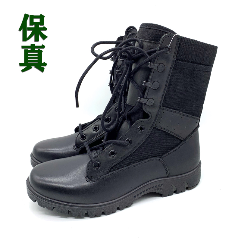 New combat boots Men's waterproof Land Warfare boots Outdoor Big Tiger Genuine Cow Leather Ultra Light Shoes Boots Tactical Boots