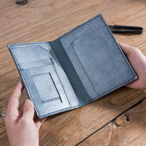 Набор материалов, сумка для паспорта для путешествий, «сделай сам», из натуральной кожи