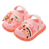 Летние мультяшные милые детские пляжные слайдеры для принцессы для мальчиков, тапочки, мягкая подошва