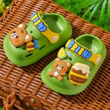 Слайдеры, летние мультяшные тапочки, нескользящая детская детская сумка, мягкая подошва