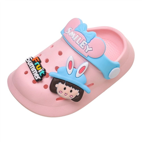 Детские летние нескользящие туфли для мальчиков, слайдеры для девочек, тапочки, мягкая подошва