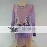 Liuhuo Art Gymnastics Clothing Cheerleading конкуренция соревновательная гимнастика Service Girl Girl Blue Purple BD1698