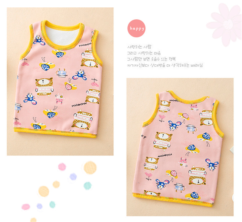 Mùa đông em bé cộng với áo nhung dày của trẻ em mặc vest gần gũi với bé trai và bé gái mặc vest vest ấm áp áo khoác trẻ em