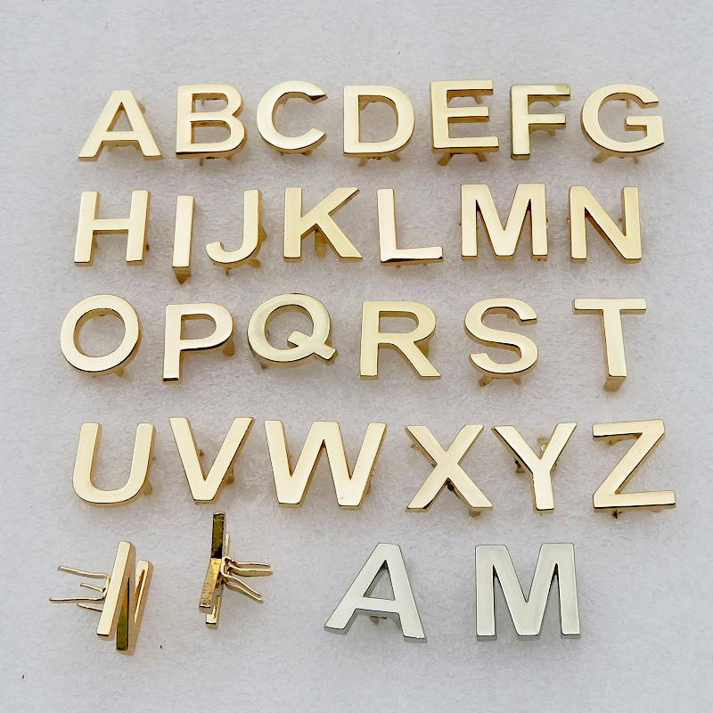 Leather Goods Gold-Colored 26 English Alphabet Metal Buckles Shoe Buckles Bag Clothing Metal Pinyin Buttons DIY Accessories Leather Goods Gold-Colored 26 English Alphabet Metal Buckles Shoe Buckles Bag Clothing Metal Pinyin Buttons DIY Accessories