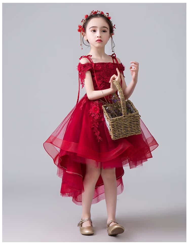 Trang phục dạ hội trẻ em váy công chúa fluffy cô gái cô dâu đám cưới hoa cô gái mẫu catwalk trang phục piano mùa xuân - Váy trẻ em thời trang thiếu nhi