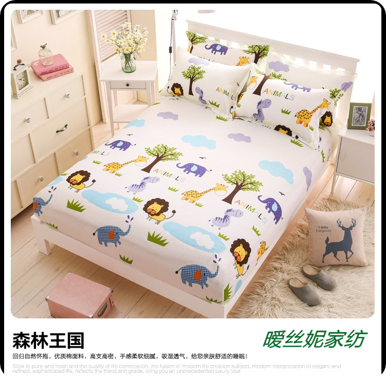 Tùy chỉnh bed giường cotton cotton mat mat nâu mỏng Tấm trải giường Simmons bảo vệ che trượt một vòng tròn lỏng lẻo gluten ga giường chun