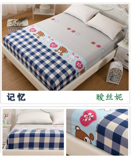 Tùy chỉnh bed giường cotton cotton mat mat nâu mỏng Tấm trải giường Simmons bảo vệ che trượt một vòng tròn lỏng lẻo gluten