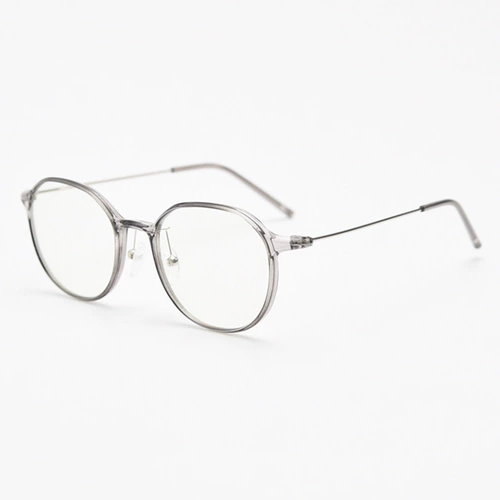 Новый градиент цвет ретро круглую линзу женский мост с низким носом не является скользким, простой лицо с миопией анти -блюдные светильники