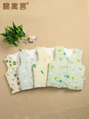 Cotton fable handmade baby vest autumn winter men and women children plus cotton waistcoat newborn baby cotton vest