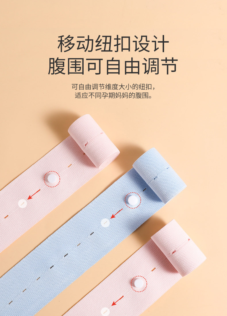 胎心监护带孕妇专用医院同款产检胎监带2条孕晚期监测绑腹带加宽1 — 6