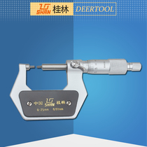 Guilin spline mechanical micrometer 0-25 small head ruler laser engraving line diameter 2 5 with scale spiral fine adjustment