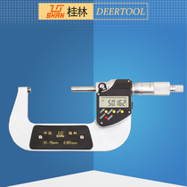 Guilin digital micrometer 0-25-50-75-100 electronic with scale digital micrometer mold