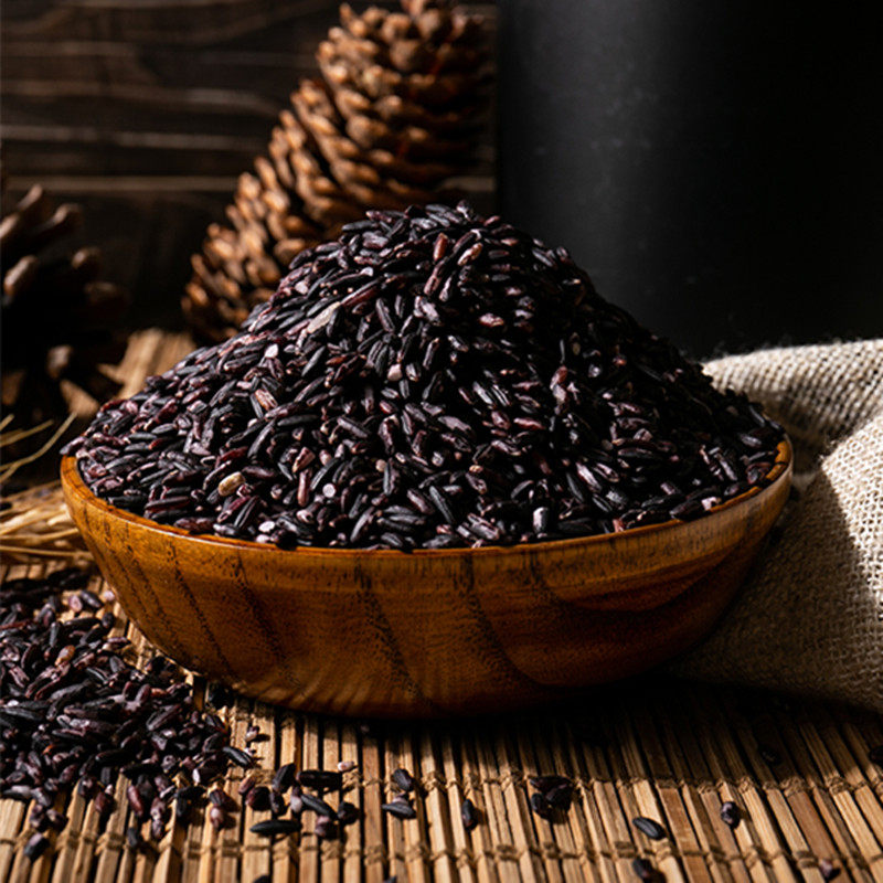 In 2022, the nonrice farmers Guangxi Guangxi ink black rice glutinous rice nonviolet rice black rice bag 2 kg