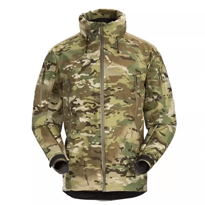 Taizhou Military Version Niaojia Gen2.2 Outdoor Hardshell Jacket for Men, Windproof, Waterproof, Stand Collar, Hooded, Lightweight, for Mountaineering