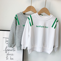 Childrens casual weaters 2022 new 5 boys Spring and autumn cash blouses 3 Little boys Han version Baby 100 hitch hooded