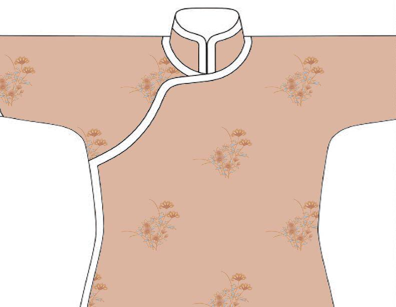 Flat cut without provincial folk burqa cloth-cardamom branches