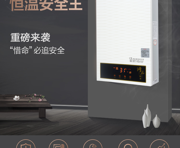 bình nước nóng trực tiếp Xác thực bán cầu tần số nhiệt độ không đổi nhiệt độ nước nóng gia dụng khí tự nhiên khí mạnh hóa lỏng 12 lít 16L lít bình nước nóng lạnh
