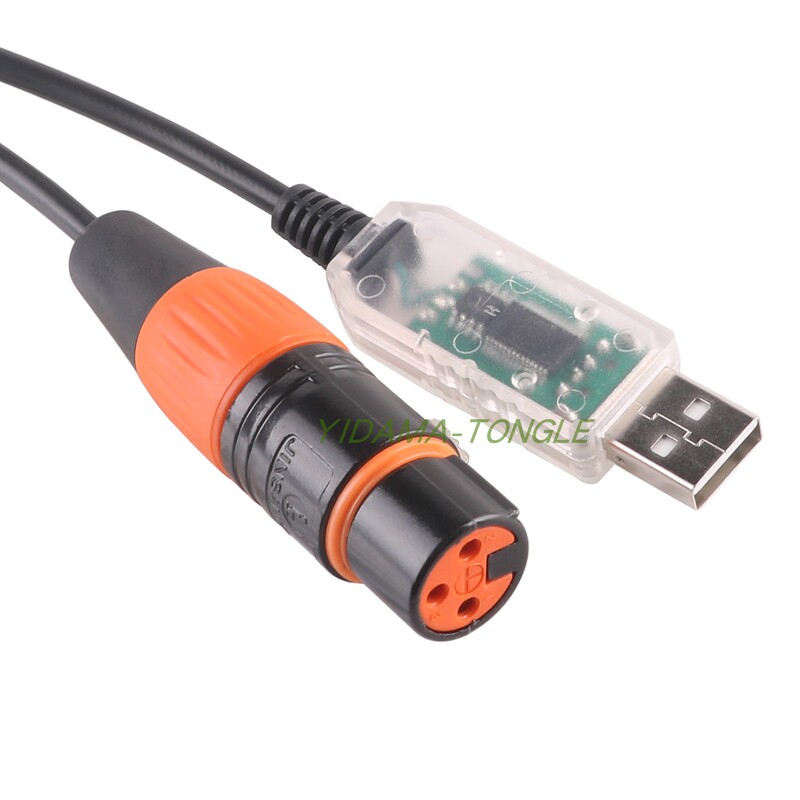 Ftdi Ft232Rl Rs485 USB to Dmx512 Xlr Freestyler, Qlc Stage Lighting Cable