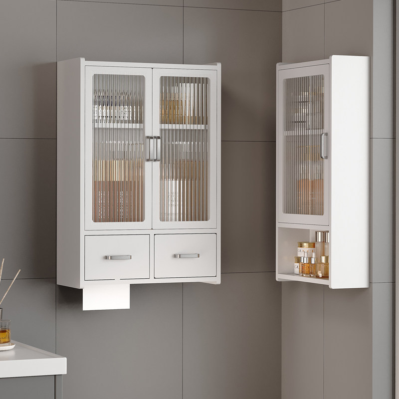 Bathroom Storage Rack Above the Toilet, Multifunctional Wall-Mounted Storage Cabinet, Toilet Hanging Cabinet, Waterproof