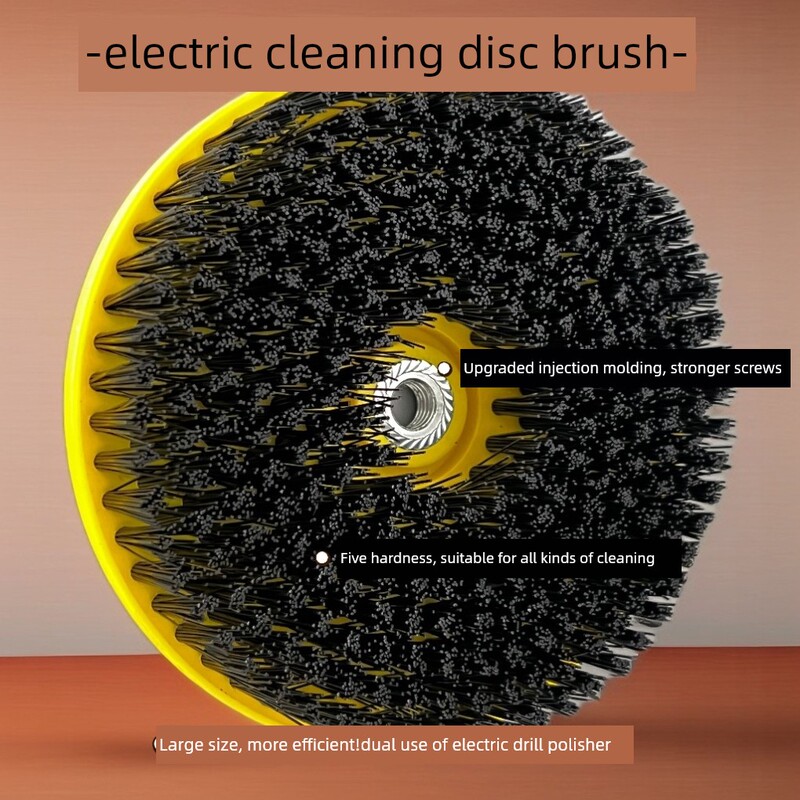 Export Quality Electric Cleaning Brush with Hard Bristles for Floor Tiles, Tile Cleaning Brush, Angle Grinder and Electric Drill Special Brush for Land Reclamation