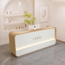 Modern beauty salon reception desk clothing store bar womens clothing store simple cashier counter table company paint front desk