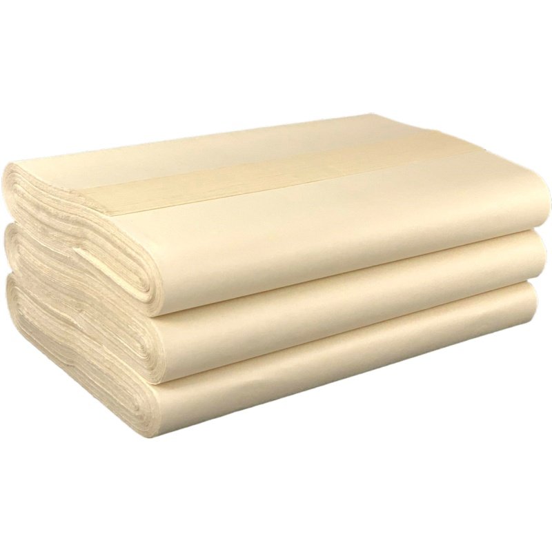 Thickened Antique-Style Rough-Edged Paper, Unlined Calligraphy Practice Paper, Special Paper for Practicing Calligraphy, Xuan Paper, 199.8cm Folios, 199.8cm Sheets, Yuan Book Paper, Handmade Calligraphy Practice for Beginners, Semi-Raw, Semi-Processed 133.2cm