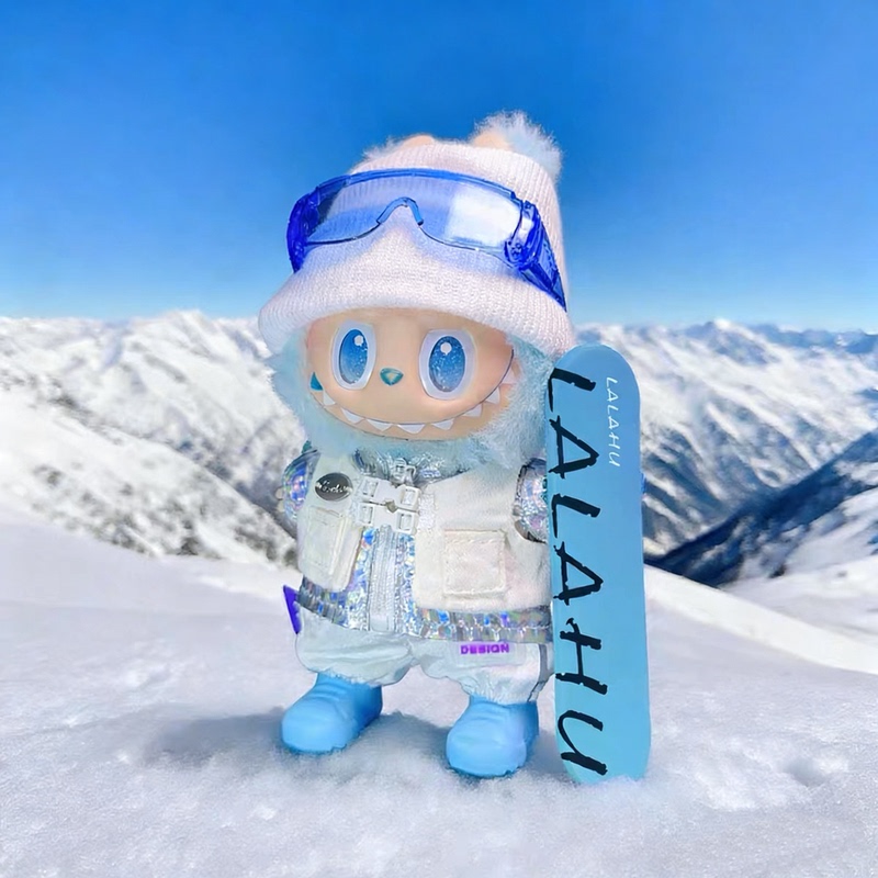 Third-Generation High-Energy Labubu Doll Clothes 17cm Doll Outfit Hope Lucky Labubu Ski Suit Clothes