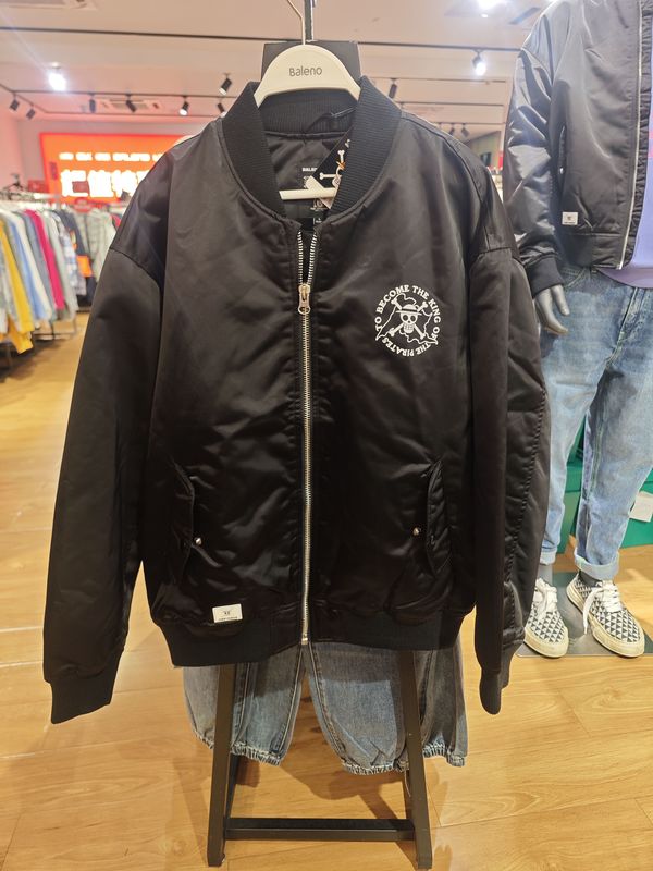 Baleno Autumn and Winter Cotton Coat One Piece Collaboration Men's Baseball Jacket Anime Padded Jacket 8921308m001