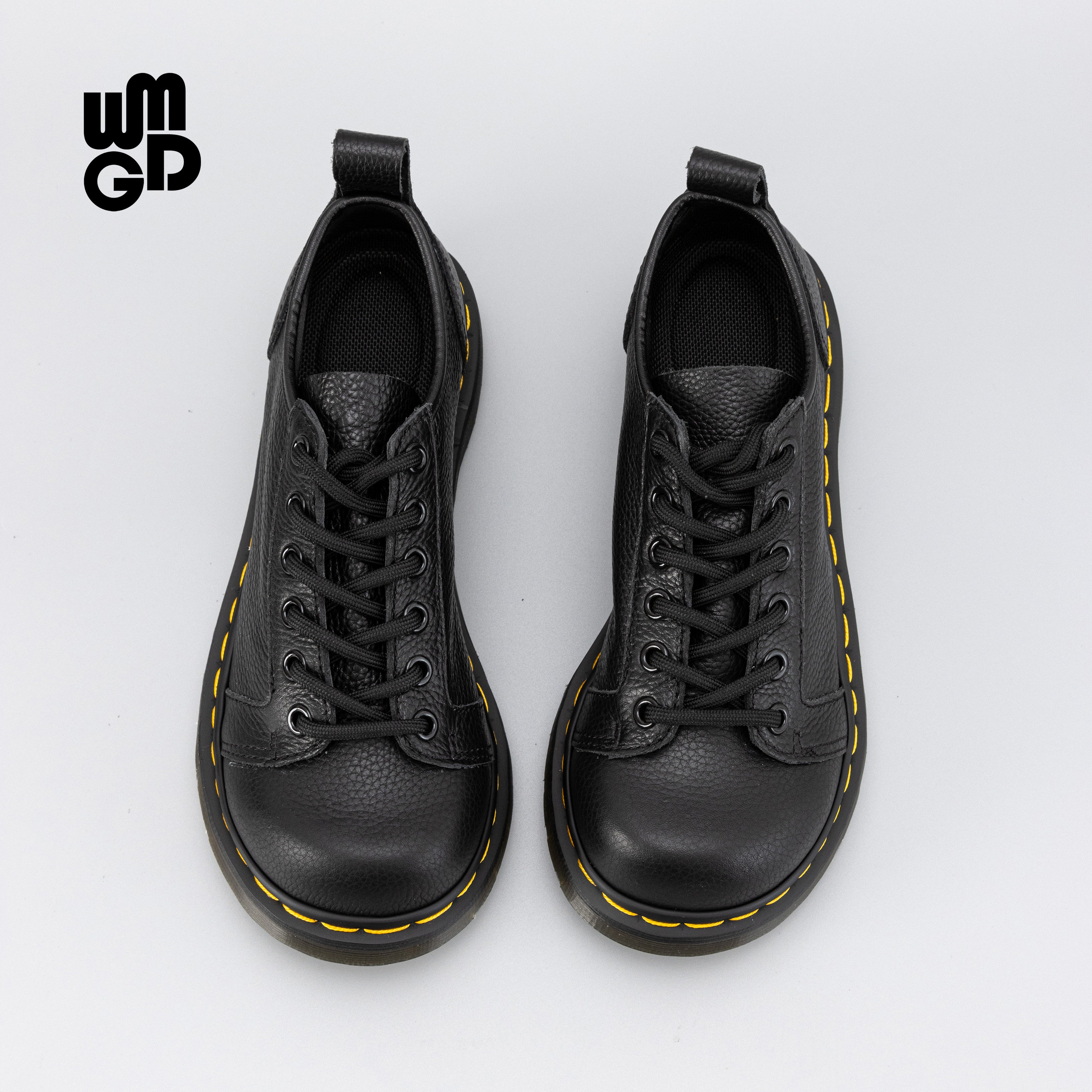 Puss in Boots 2022 niche design thick-soled lychee pattern small leather shoes women's British style big head single shoes all-match