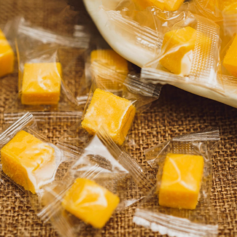 Mango Lovers Must Eat Mango Capsuless Mango Cake Mango Gummies Mango Flavor Square Fruit Gummies Individually Packaged 2.5kg