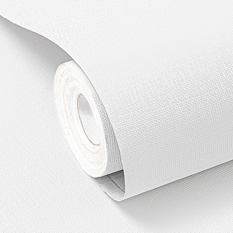 10 meters pure white wallpaper self-adhesive wallpaper waterproof and moisture-proof home bedroom warm wall stickers wall stickers can be scrubbed
