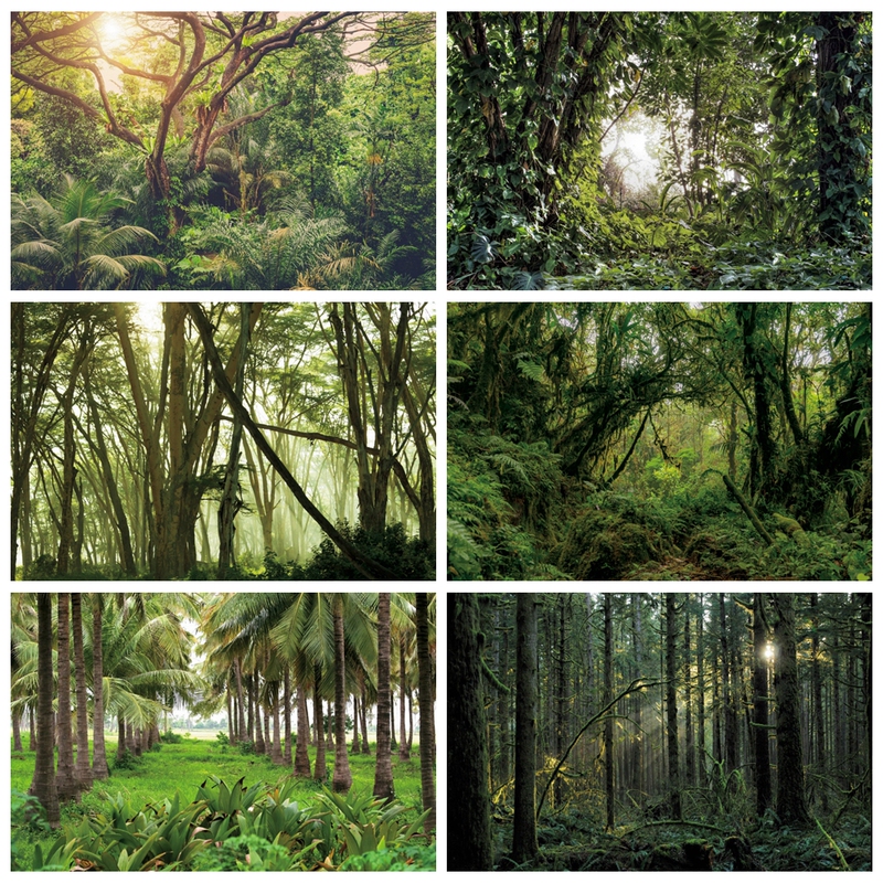 Green Forest Trees Photo Background Cloth Photo Studio Wedding Photography Shooting Photo Background Cloth Wall Cloth Hanging Cloth Props