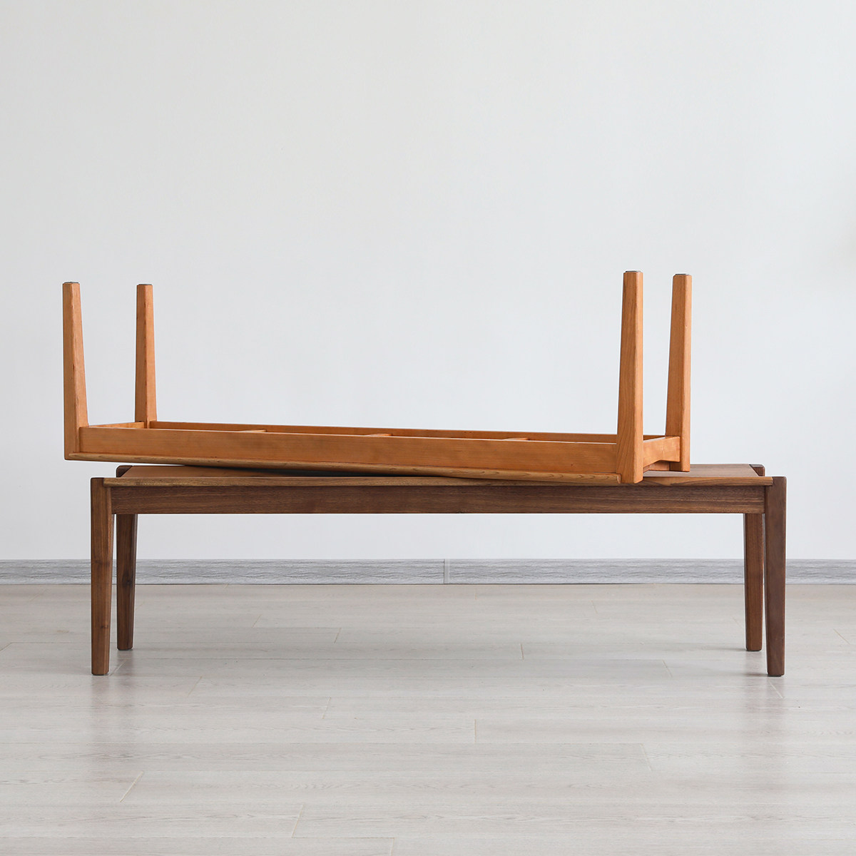 New Chinese style simple modern mortise and tenon bench rest stool bench tea stool black walnut shoe changing stool stool bed end stool