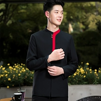 Мужской черный лонгслив, фартук